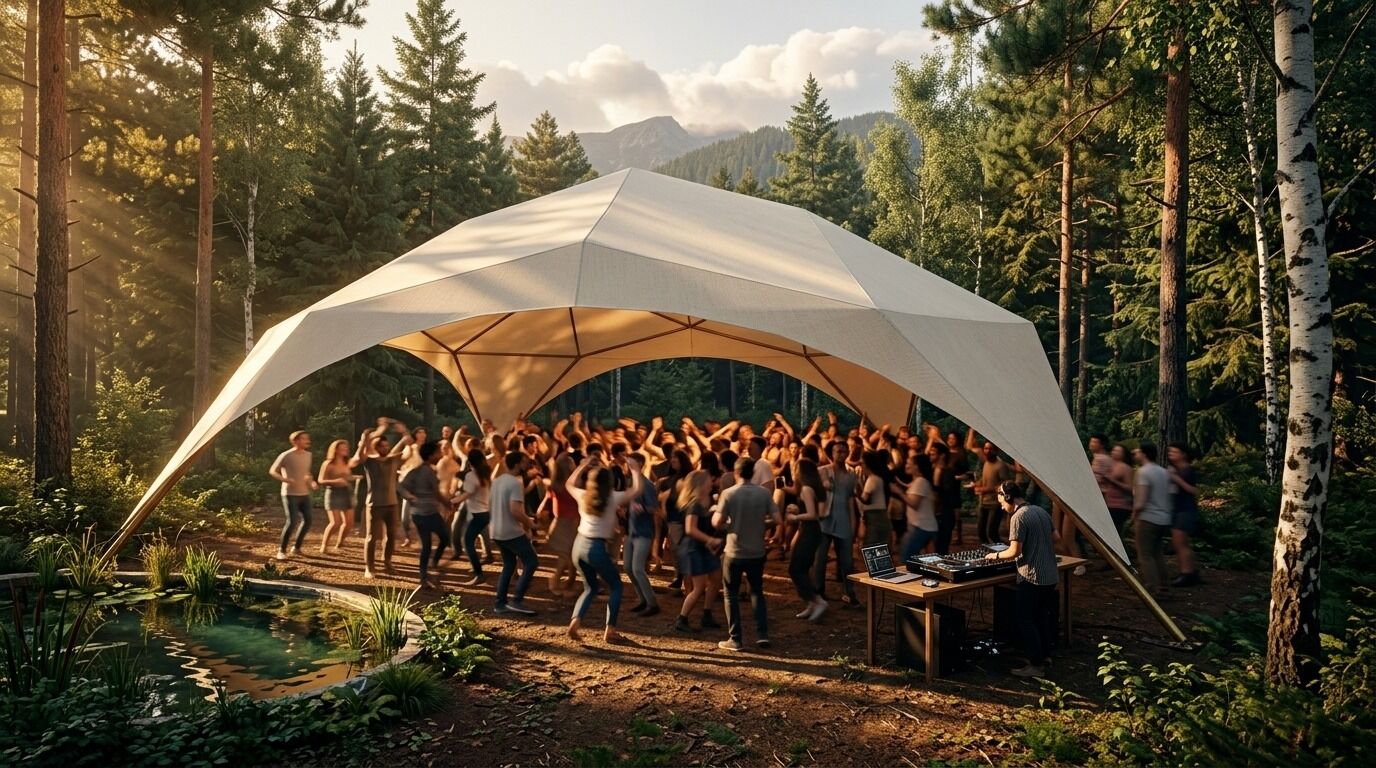 El salón del bosque en evento